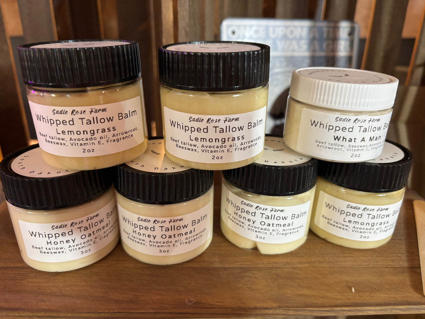 Whipped tallow balm