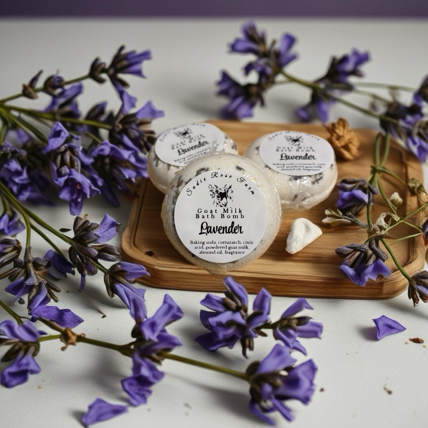 Goat milk bath bomb lavender